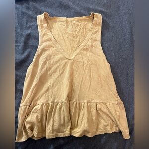 American Eagle Yellow babydoll tank.